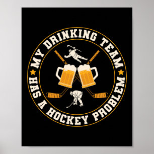 Mitt dryckeslag har en hockeyspelare med problem poster