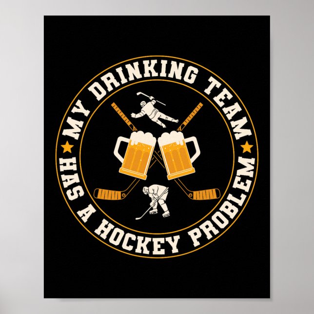 Mitt dryckeslag har en hockeyspelare med problem poster (Framsidan)