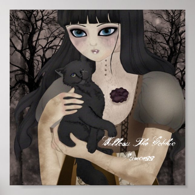 Mitt enögda svarta Kattdjur Poster (Framsidan)