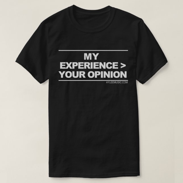mitt erfara > din åsikt tröja (Design framsida)
