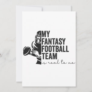 Mitt Fantasy Football Lag är Verkligt För mig Spor Inbjudningar