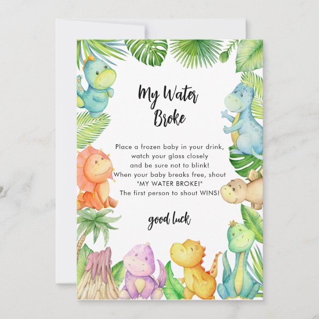 Mitt Fattiga Vattenen barn - babyskor Inbjudningar (Framsida)