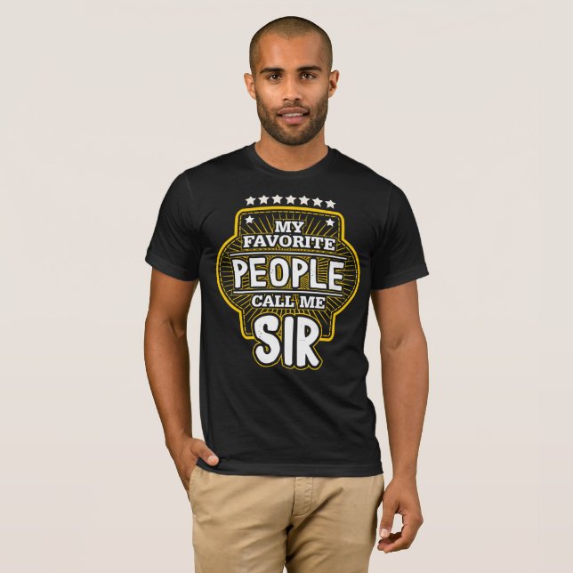 Mitt favorit- folk appell mig herr t shirt (Hel framsida)