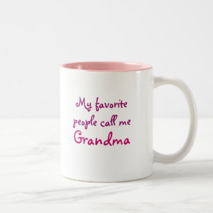Mitt favorit- folk appell mig mormor Två-Tonad mugg