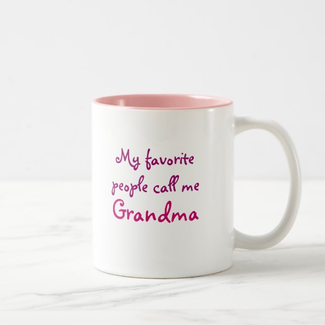 Mitt favorit- folk appell mig mormor Två-Tonad mugg (Höger)