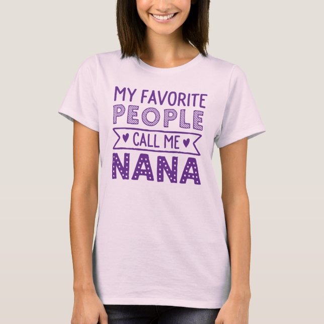 Mitt favorit- folk appell mig nana t-shirt (Framsida)