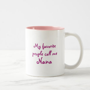 Mitt favorit- folk appell mig Nana Två-Tonad Mugg