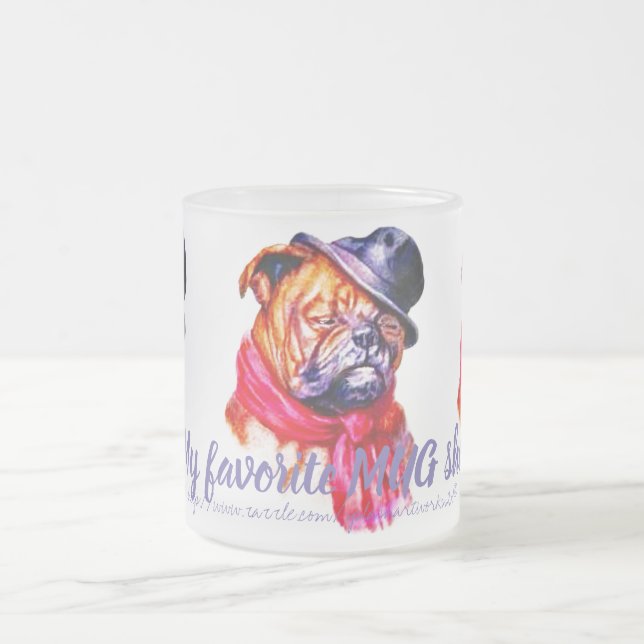 "Mitt favorit MUG-foto" Frostad Glasmugg (Center)