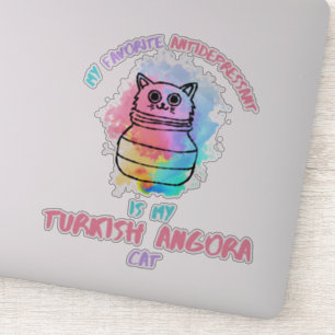 Mitt favoritantidepressivum är min turkish angora klistermärken