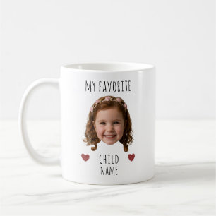 Mitt Favoritbarn Anpassad Foto Ansikte & Namn Kaffemugg