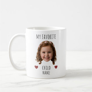 Mitt Favoritbarn Anpassad Foto Ansikte & Namn Kaffemugg