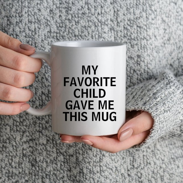 Mitt favoritbarn gav mig det bästa Mamma och Pappa Mugg (Skapare uppladdad)