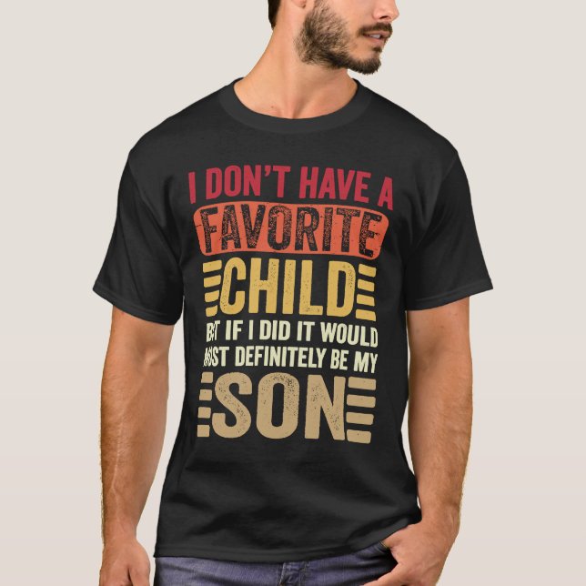Mitt favoritbarn, mina sonföräldrar... t shirt (Framsida)