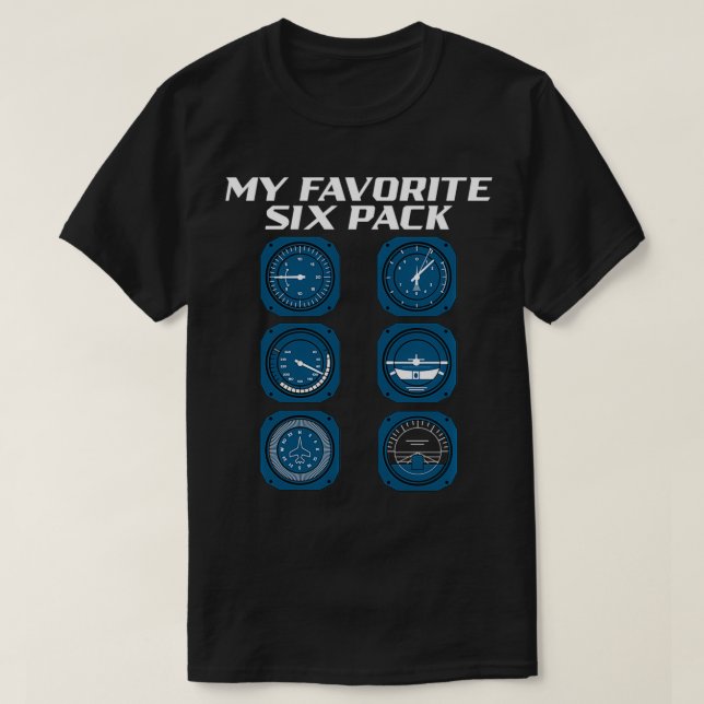 Mitt favoritflygplan för Si-pack-navigering T Shirt (Design framsida)