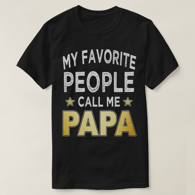 Mitt favoritfolk heter pappa pappa t shirt (Design framsida)