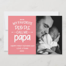 Mitt favoritfolk ringer Pappa-Pappor-fotokort