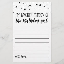 Mitt favoritminne från Birthday Girl Party-spelet