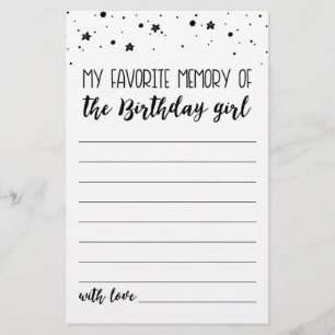 Mitt favoritminne från Birthday Girl Party-spelet