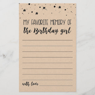 Mitt favoritminne från Birthday Girl Party-spelet