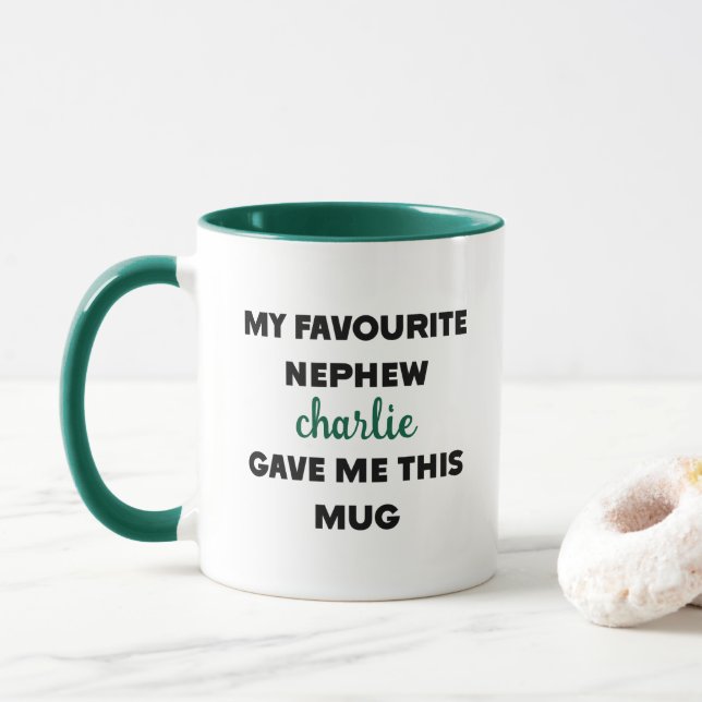 Mitt favoritnamn Nephew gav mig det här Mugg (Med munk)