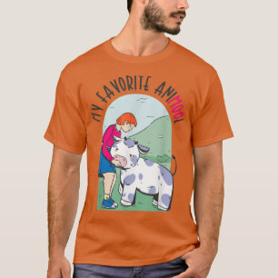 Mitt favoritområde Animool Cow Aarming Agriculture T Shirt