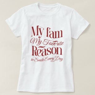 Mitt favoritskäl att le varje dag t shirt