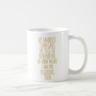 Mitt favoritteam gav mig den här idrottsmedarbetar kaffemugg