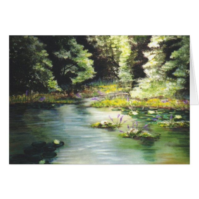 "Mitt fiskehål ", Hälsningskort (Framsidan Horizontal)