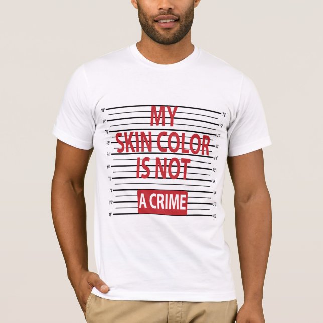 Mitt flå färg är inte ett brott t shirt (Framsida)