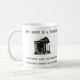 Mitt förkroppsliga är ett tempel kaffemugg