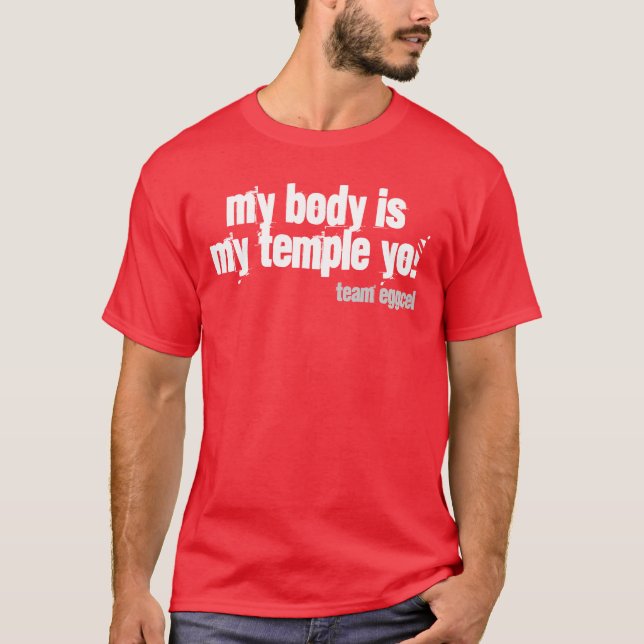 mitt förkroppsliga är min tempelyo! tee shirt (Framsida)