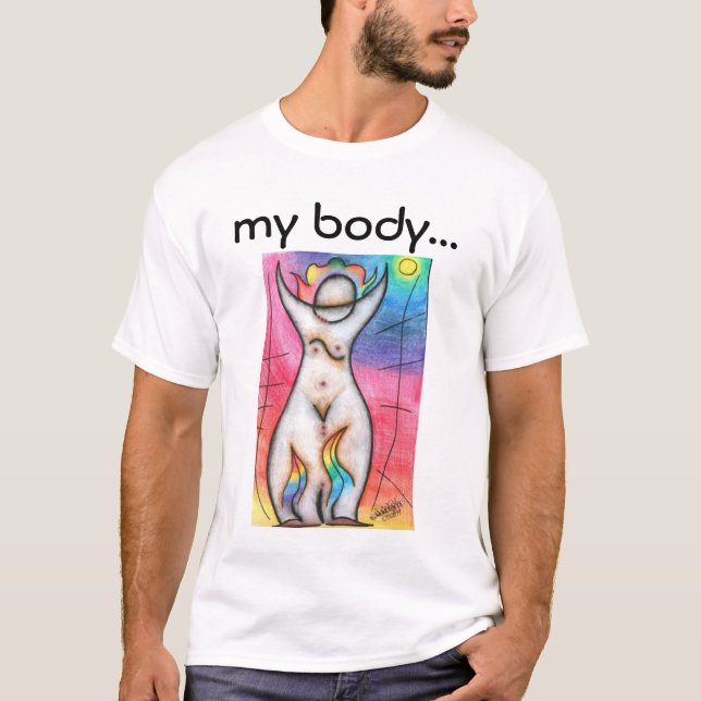 mitt förkroppsliga, mitt primat t-shirt (Framsida)