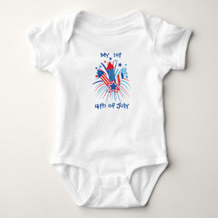 Mitt första 4:e juli patriotiska fyrverkerier T-Sh T Shirt