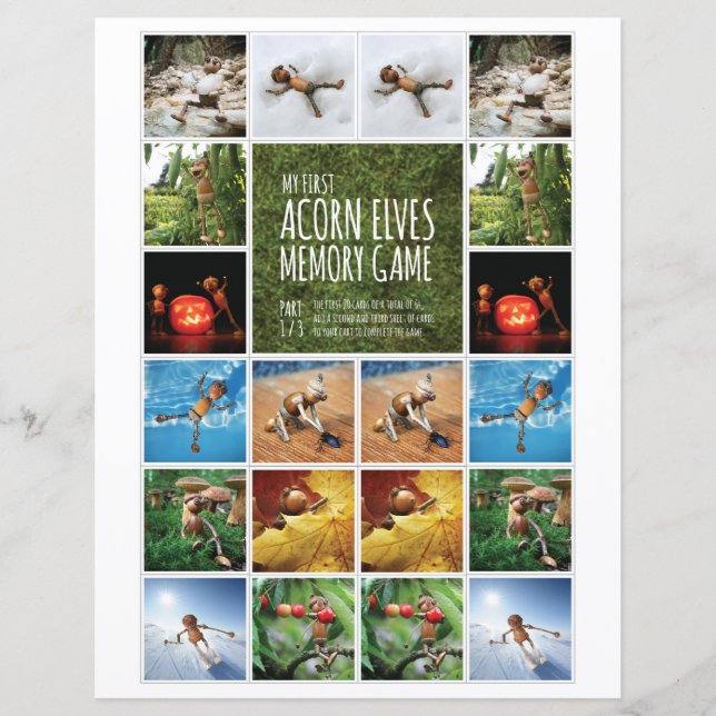 Mitt första akorn-elver-minnesspel, del 1/3 (Framsida)