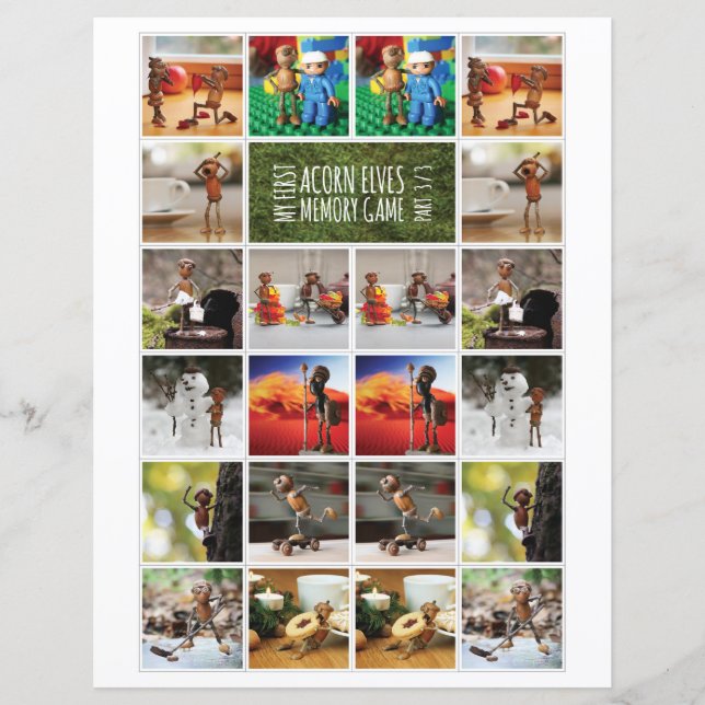Mitt första akorn-elver-minnesspel, del 1/3 (Framsida)