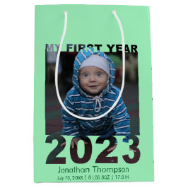 Mitt första år 2023 Modern Baby-fotoGrönt