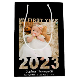 Mitt första år 2023 Modern Baby-fotosvart