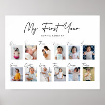 Mitt första års fotokollage