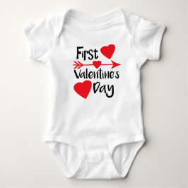 Mitt första bekläda för valentinbabydräkt t shirt