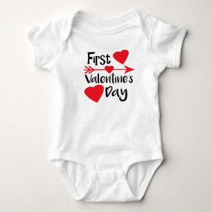 Mitt första bekläda för valentinbabydräkt t shirt