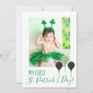 Mitt första fotokort för S:t patricks Day-Helgdag Kort