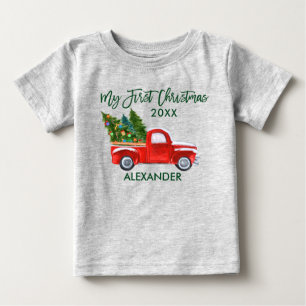Mitt första Grönt i Red Lastbil, Grått T Shirt