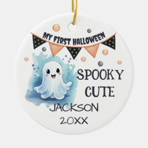 Mitt första Halloween - Anpassadet Cute Lycklig Gh Julgransprydnad Keramik