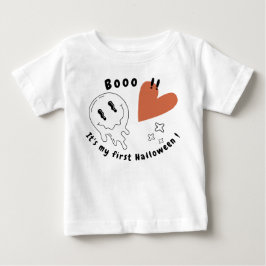 Mitt första Halloween-söta spökvita T-Shirt-🖤 T Shirt