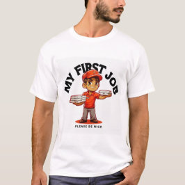 Mitt första jobb pizzaleverans t shirt