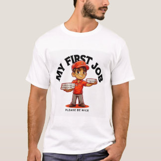 Mitt första jobb pizzaleverans t shirt