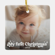 Mitt första julfoto av Retro Typography Fullt