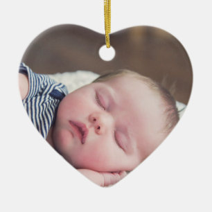 Mitt första julfoto Baby, Namn och år Julgransprydnad Keramik