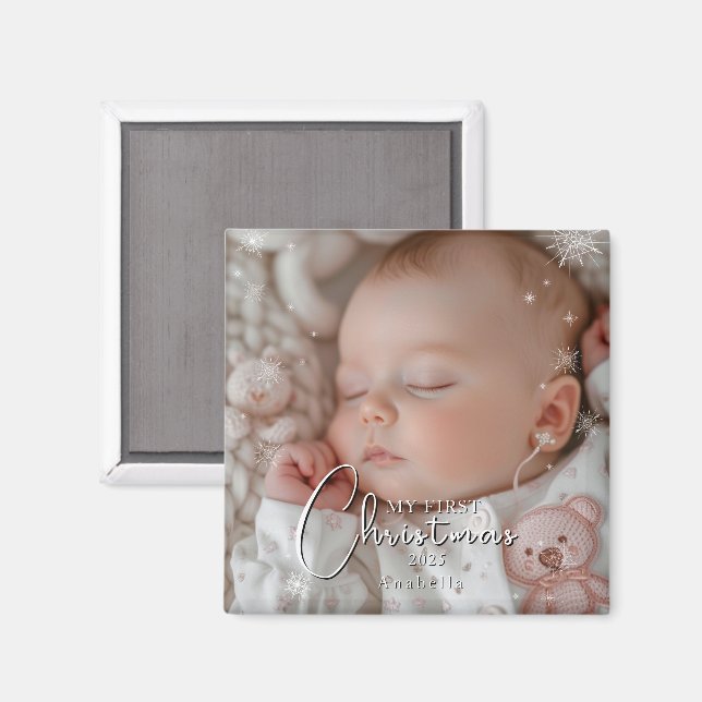 Mitt första julfoto i Baby Magnet (Front/Back)