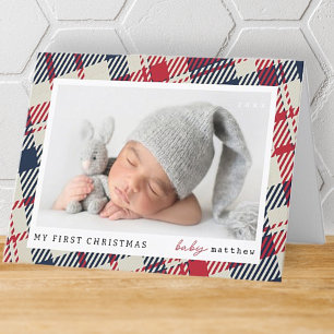 Mitt första julfoto i Modern Play Baby Helgkort